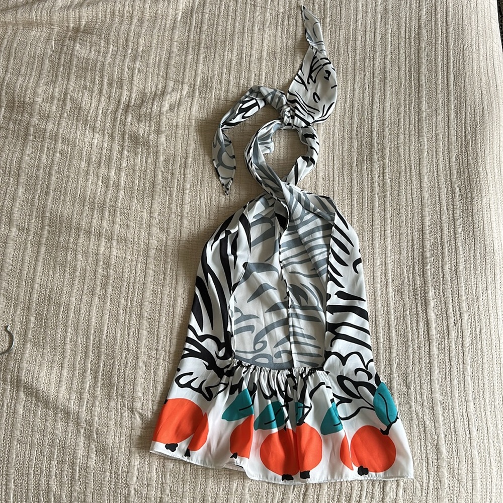STAUD Zebra Print Backless top - size S - Picture 2 of 6